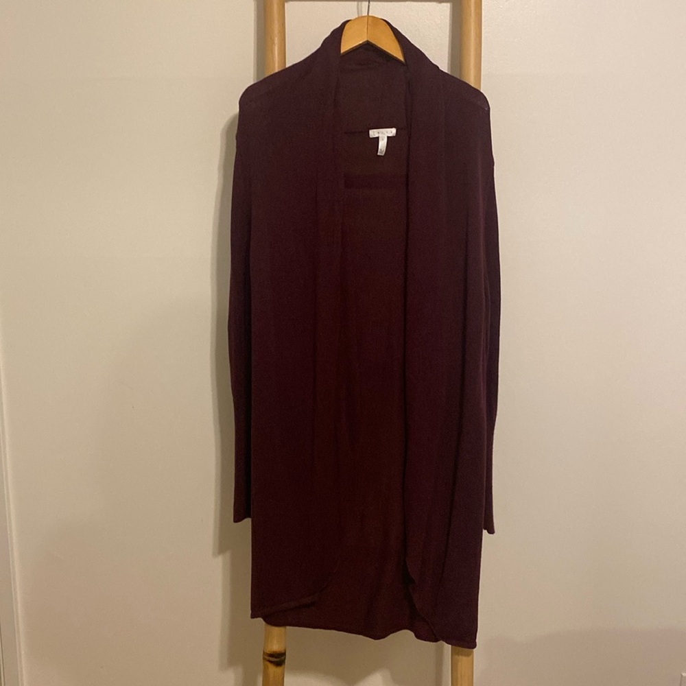 Burgundy long sweater sz S by Leith from Nordstrom